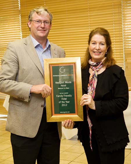 Family Friendly Hotel of the Year 2012 - Westport Woods Hotel - Westport County Mayo Ireland